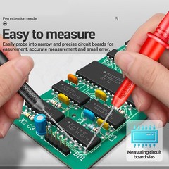 2Pcs Sturdy Multimeter Test Probe Pins Needle Tips Long Service Life New