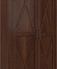 Bush Key West Tall Storage Cabinet in Bing Cherry – Stylish & Functional