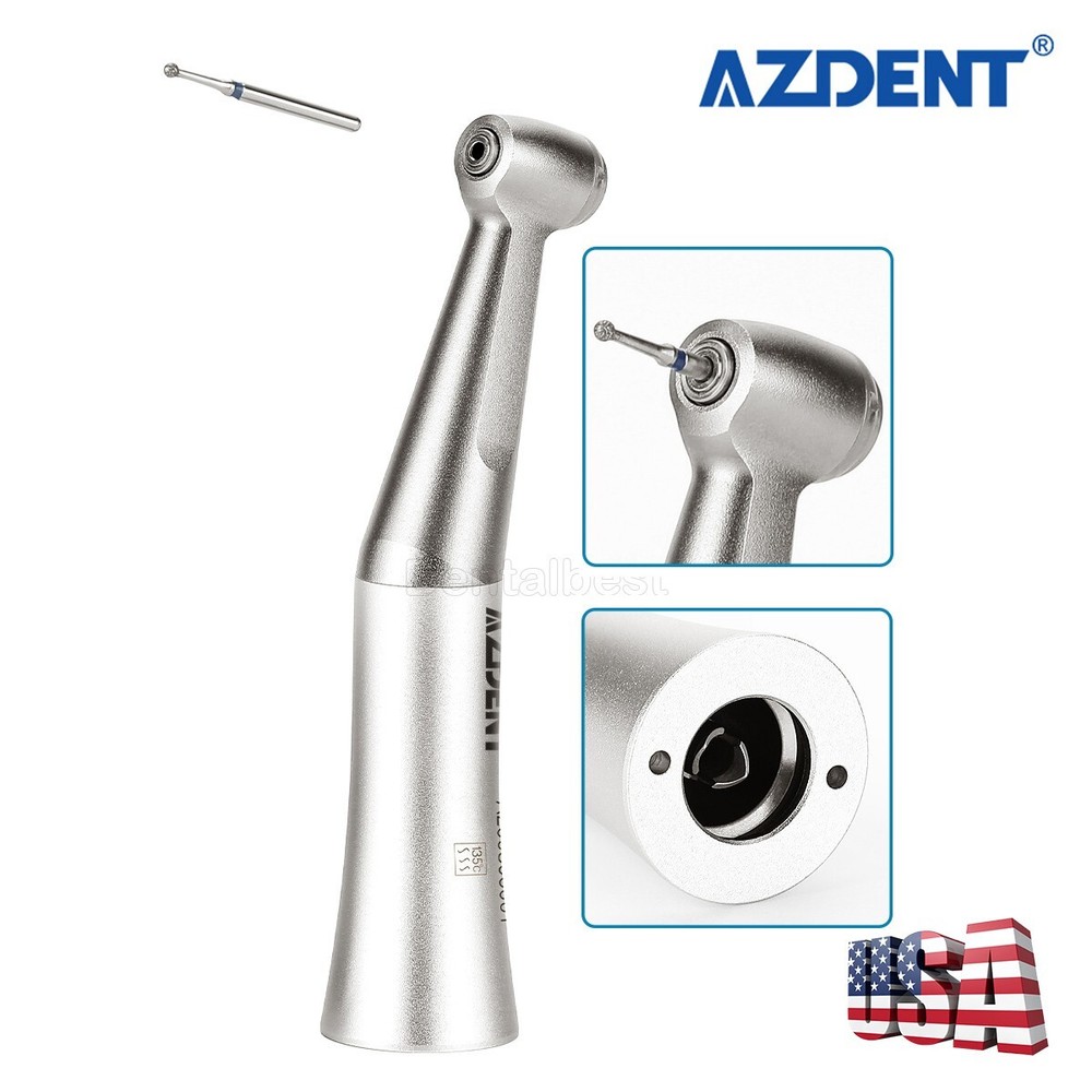 Dental 1:1 Push Button Slow Low Speed Contra Angle Handpiece fit FG 1.6mm Burs