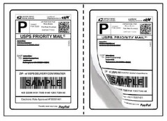 1000 Self Adhesive 7.5 X 5.125 Round Corner Blank Shipping Labels 2 Per Sheet