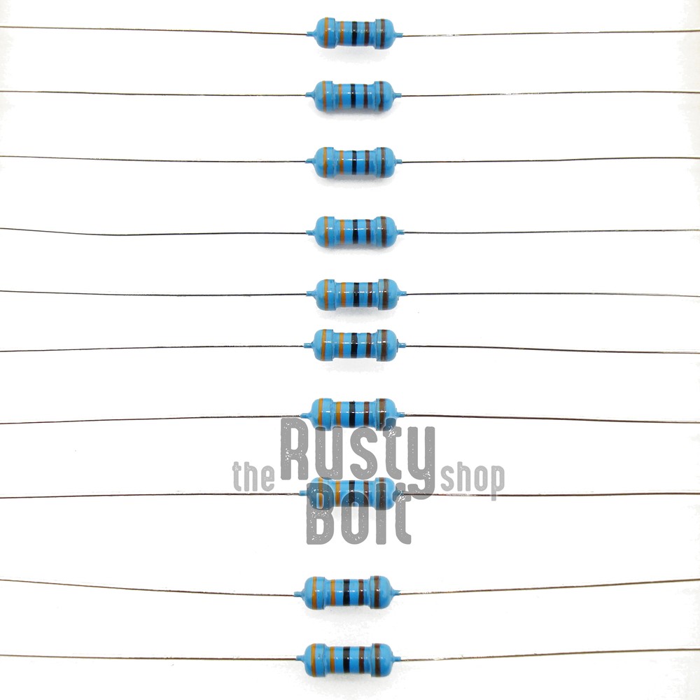 Resistors – 1/4 w (0.25 watt) – 3.3K ohm – 1% Tolerance – Metal Film – New