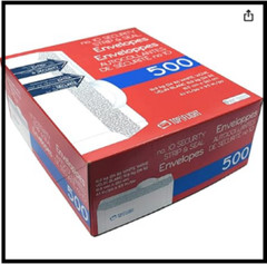 Security Letter White Business Envelopes Self Stick Bulk 500 Peel Seal Tinted