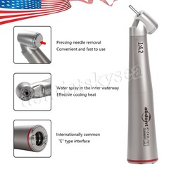 abdent 45° Angle Head Contra Angle LED Optic 1:4.2 Handpiece Inner Water Spray