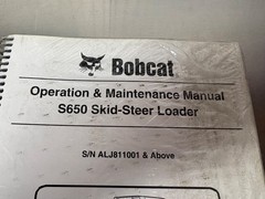 NEW OEM Bobcat S650 Skid Steer Operators & Maintenance Manual BICS