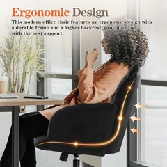 Versatile Cat-Inspired Velvet Task Chair: Stylish & Functional for Any Room