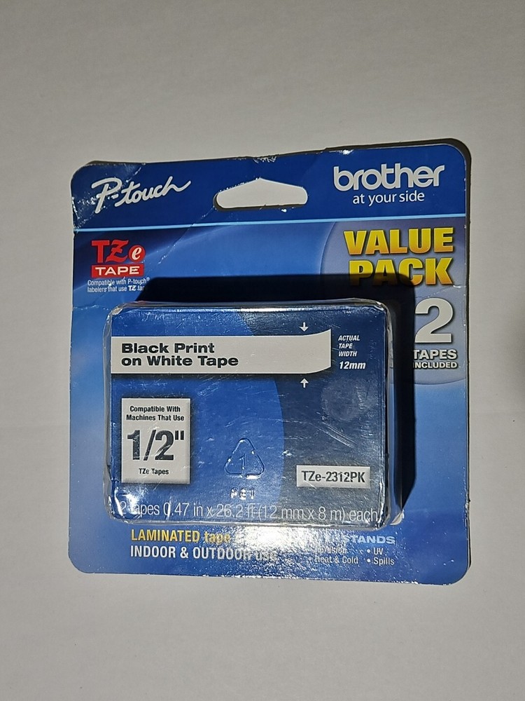 Brother TZE2312PK Label Tape TZE231 2 Pack