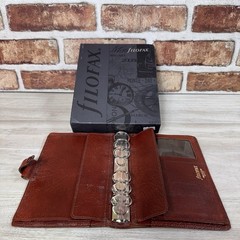 Vintage Filofax Winchester Organizer Real Calf Leather Brown Personal Size