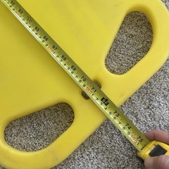 Iron Duck Ultra Space Save Folding Spinal Immobilization Backboard Yellow 72”