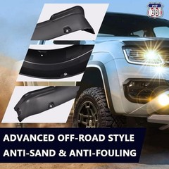 Fender Flares Compatible with 2014-2021 Toyota Tundra Paintable Smooth Matte