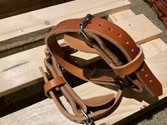 Leather Bottom Gaff Straps, Arborist, Lineman -Heavy Duty extra thick leather
