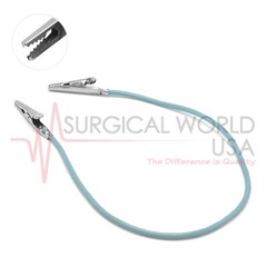 Dental Sterilizable Gray Silicone Bib Holder Clips Napkin Bibs Neck Clipper