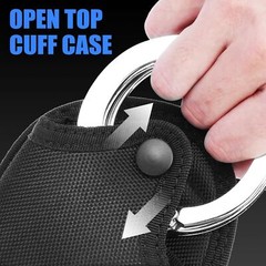 2PC Tactical Handcuff Case Police Holster Molle Pouch Nylon Belt Handcuff Holder