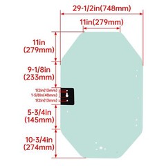 Door Glass fits Gehl Skidsteer Skid Loader R220 V400 R190 V270 GEN2 R260 #244242