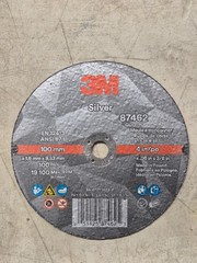 3M Silver Cut-Off Wheel, 87462, T1, 4 in x .060 in x 3/8 in
