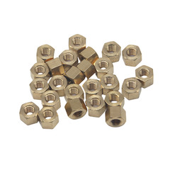 HFS(R) Thread Hex Nuts 3/8″-16, Solid Brass Hex Nut (25PCS/Pack)
