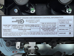 New Linde Forklift Dual Fuel Ford Engine, 57 KW, MSG425 with Control Module
