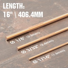 ER70S-6 Mild Steel TIG Welding Filler Rod 1/16″ 3/32″ 1/8″ x 16″ 5LBS