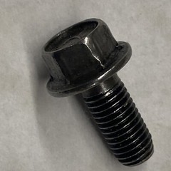 (250ea) 1/4-28 x .6 Grade 8 Hex Flange Screws Frame Bolts Phosphate Oil Finish