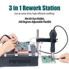 YIHUA 853AAA+ Preheater Rework Station Digital Soldering & Desoldering Station