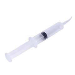 10-500 Pcs Dental Disposable Plunger Irrigation Syringe Curved Tips Fit 12cc
