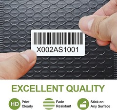 Direct Thermal Labels (12 Rolls, 1300 Labels/Roll) – 2” x 1” Barcode, Postage
