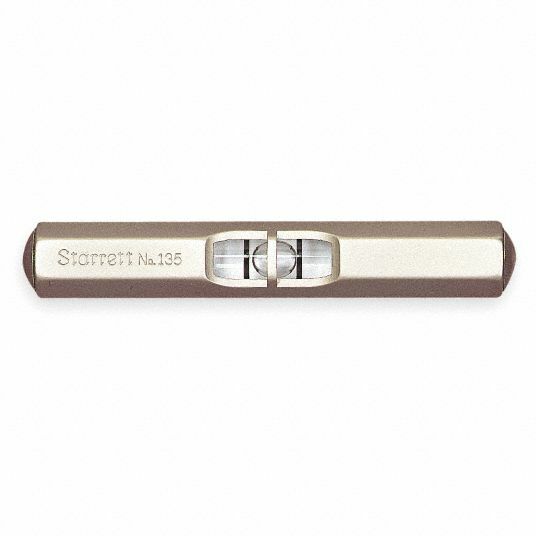 STARRETT 3-1/2″ POCKET LEVEL 135B #50571 -SATIN PLATED NICKEL FINISH- NEW- USA!