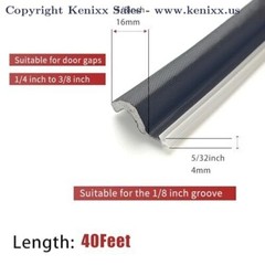 40 ft Door Weather Stripping for Large Gaps and Easy to Install Slotted Door …