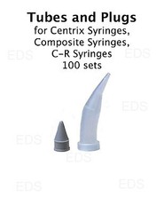 Tubes and Plugs for Centrix Syringes, Composite Syringes, C-R Syringes 100 sets