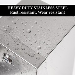Commercial Toilet Paper Tissue Dispenser Dual Rolls Silver