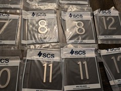 NOS SCS Elevator ADA Braille Jamb Plate Set Stainless 4″x4″ LL 1R 1-12