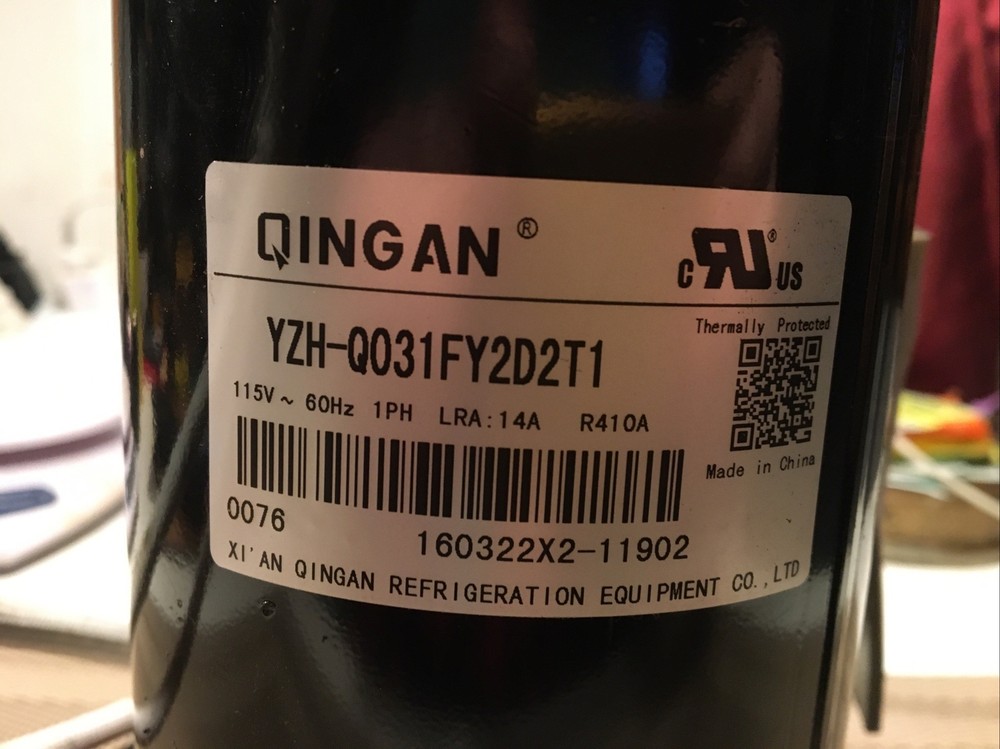 QINGAN YZH-Q031FY2D2T1 115V 60Hz 1PH LRA 14A Compressor