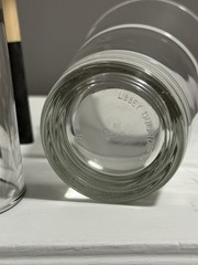 8 Vintage Libbey DuraTuff Endeavor Glasses, Stackable Heavy Duty Tumblers
