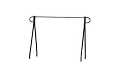 Clothing Rack Black & Chrome Single Rail Retail Storage Garment Salesman 48 x 60