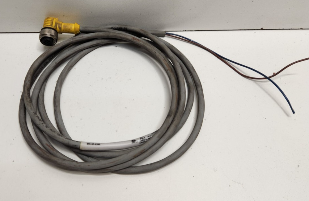 GUARANTEED! TURCK M12 EUROFAST RIGHT ANGLE FEMALE CONNECTOR U2201 WK 4.2T-4/S90