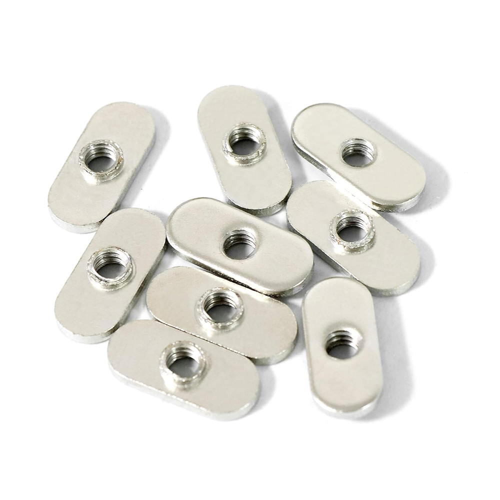 20 Packs 1/4″-20 Centered Hole Sliding T-Nuts for 10 Series T Track Extrusions,