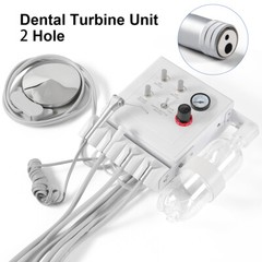Portable Dental Turbine Unit Weak Suction Work Air Compressor/ Handpiece 2/4Hole