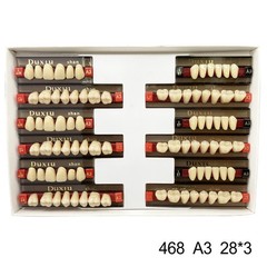 Dental Acrylic Denture Resin Teeth Upper Lower Full Set Shade A1/A2/A3 3/8/16 SM