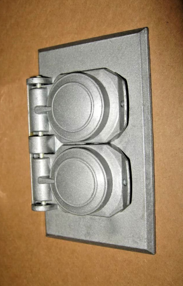 COVER PLATE OUTDOOR Weatherproof Duplex Receptacle Aluminum & Gasket NEW WR81C