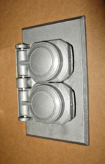 COVER PLATE OUTDOOR Weatherproof Duplex Receptacle Aluminum & Gasket NEW WR81C