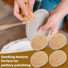 4 Pcs Knockdown Texture Sponges Repair Ceiling Drywall Wall Patch Natural Sea…