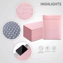 100 bags 5”x7” Rose Poly bubble Mailers Shipping Bags