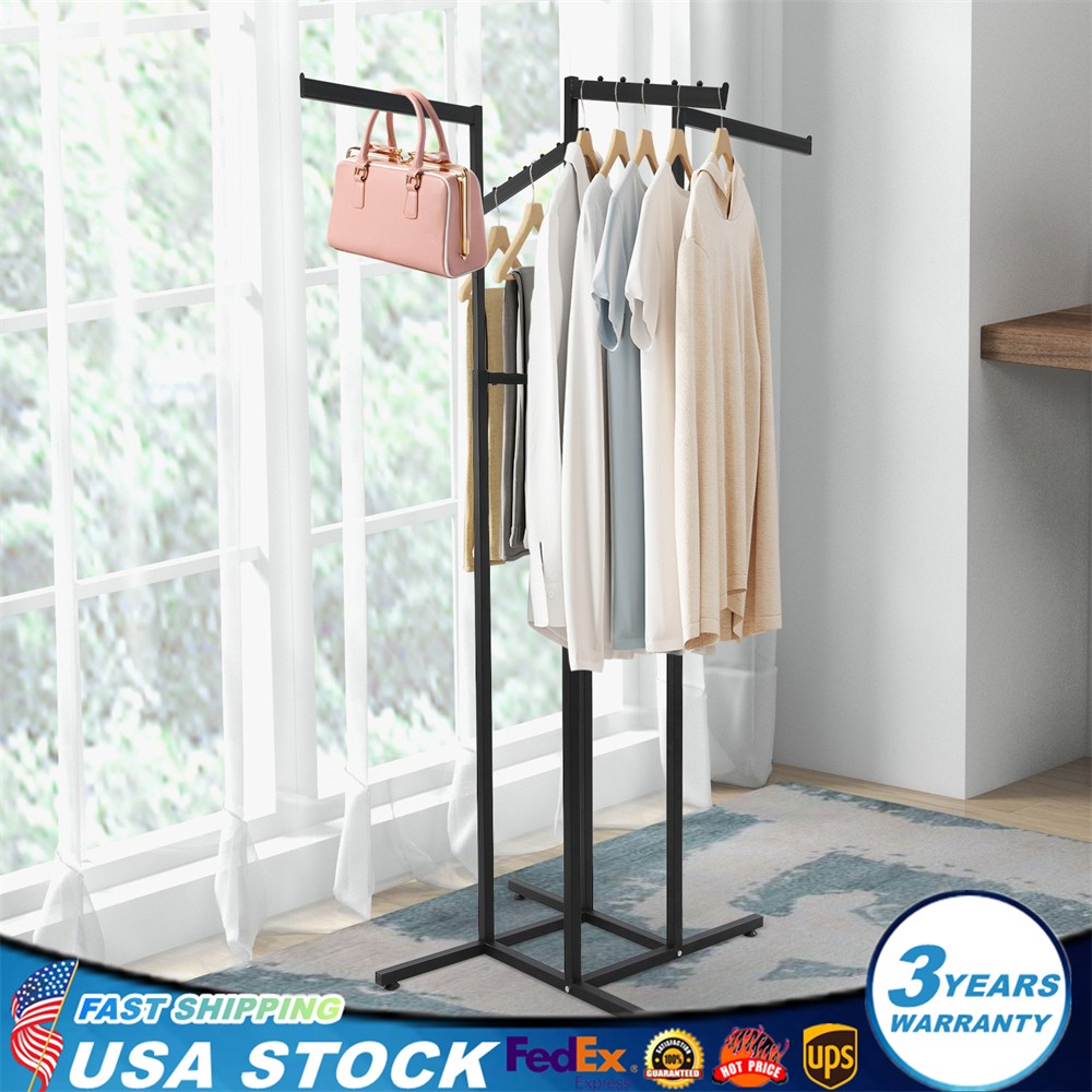 4-Way Adjustable Clothing Rack Clothing Display Rack Clothing Store Clothes Rack