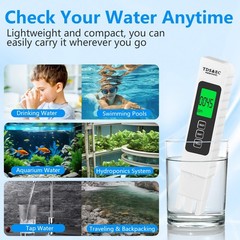 4 in 1 TDS Meter Digital Water Tester – Accurate and Reliable EC & White