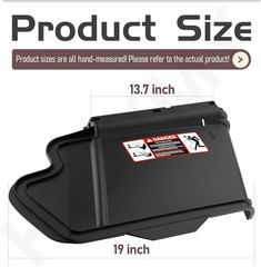 HTJYMY TCA16388 TCA16387 Discharge Chute Kit for JD X370, X380, X384, Black