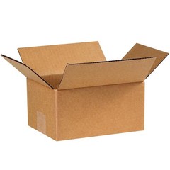 Partners Brand P864 Corrugated Boxes, 8″L x 6″W x 4″H, Kraft Pack of 25
