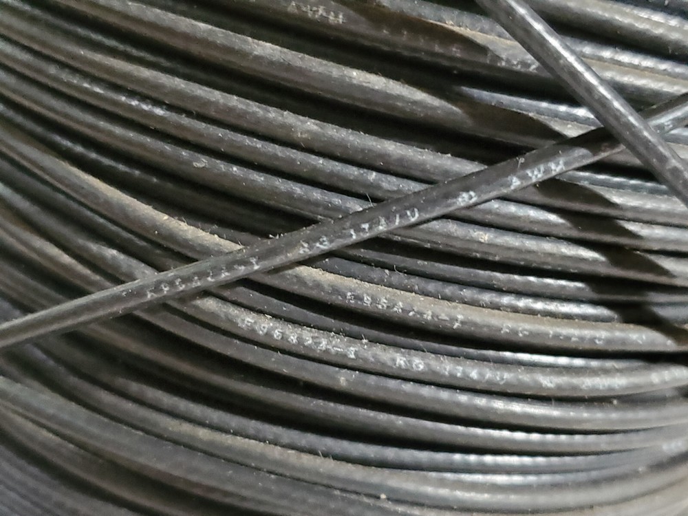 Belden RG-174U (MIL-C-17D/119F) AWM/Style 1354 Miniature Coax Cable (1FT Per)