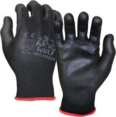 WOLF Waterproof Work Gloves – Polyurethane Coated for Enhanced Grip (Pack of 12)