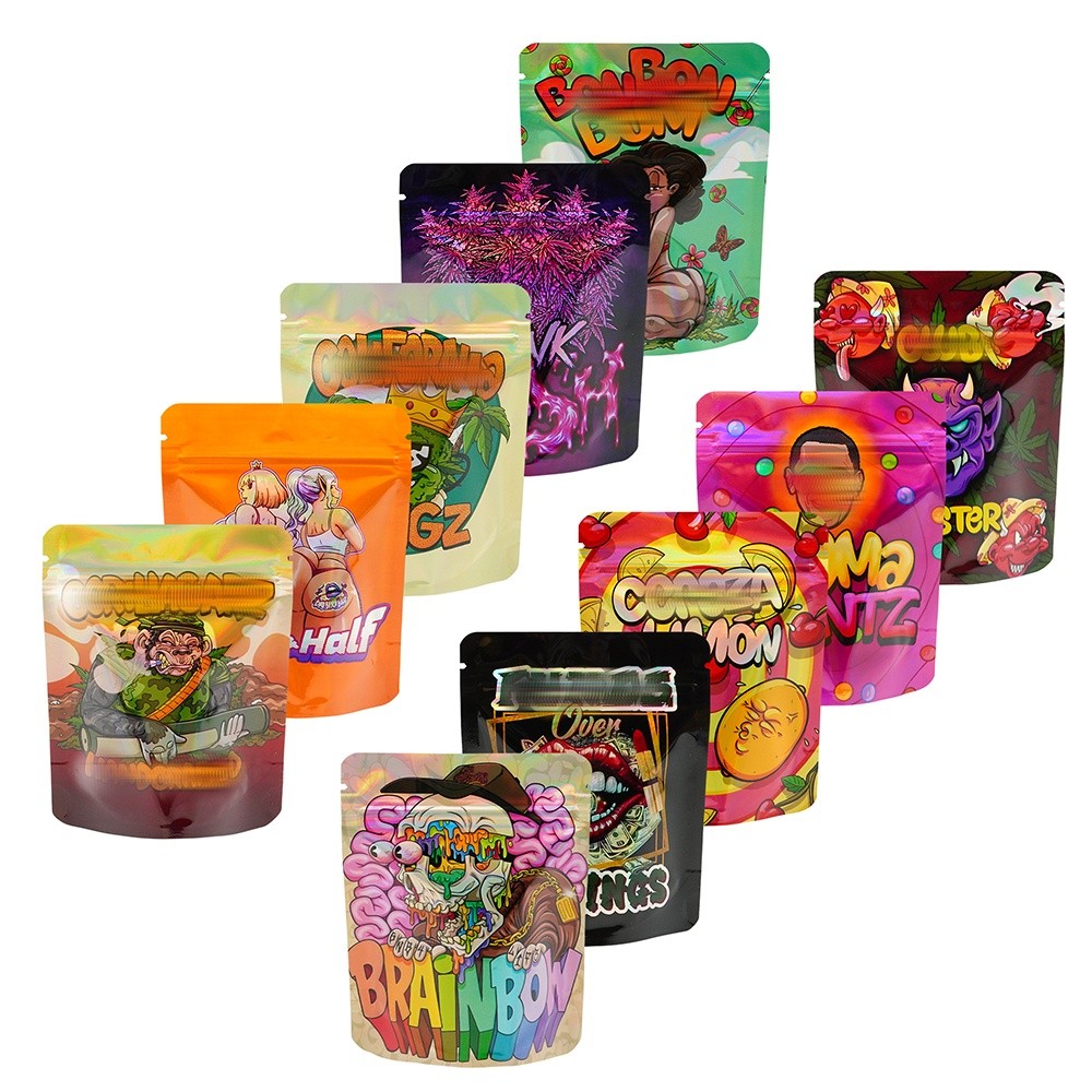 4x5in Stand Up Mylar Bags | 100pcs Heavy Barrier Packaging for Dry Goods Herbs