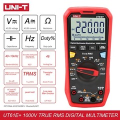 UNI-T TRUE RMS Multimeter Digital AC DC Amp Voltmeter LPF Cap Freq Tester UT61E+