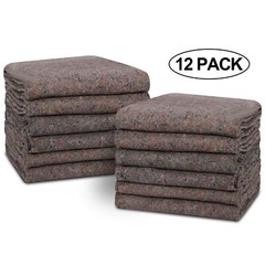 12 Moving Blankets 54″x 72″ Heavy Duty Pro Economy Shipping Furniture Pads Quilt